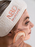Removing clay mask with reusable pad