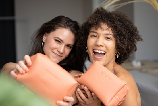 Vegan leather Cosmetic bag