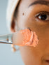 Applicator Brush with clay mask on it